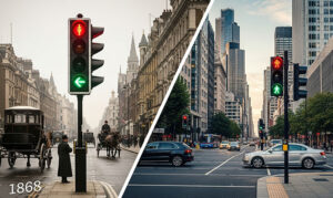 Știai că primul semafor a fost instalat înainte de inventarea mașinilor?